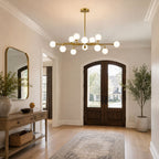 Staggered Glass Globes Chandelier
