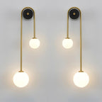 Brass Arc Wall Light