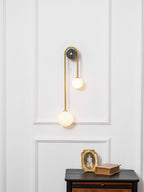 Brass Arc Wall Light