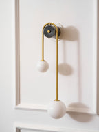 Brass Arc Wall Light