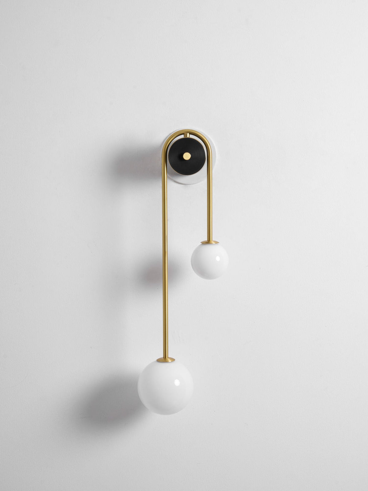 Brass Arc Wall Light