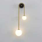 Brass Arc Wall Light