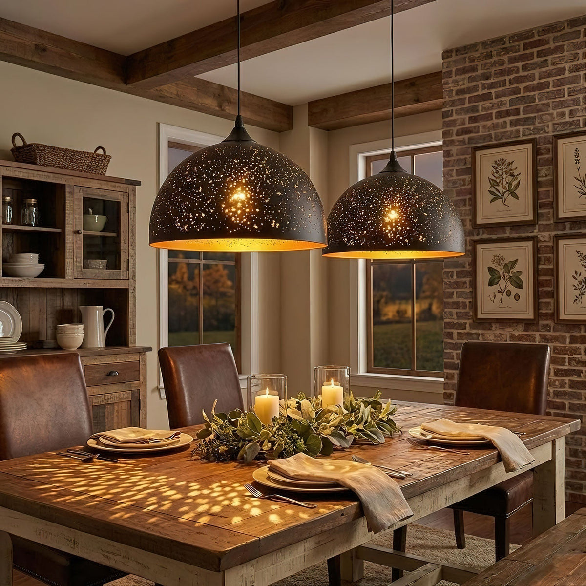 Hollow Industrial Pendant Lamp