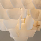 Hexa Alabaster Cascade Chandelier