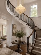 Hexa Alabaster Cascade Chandelier