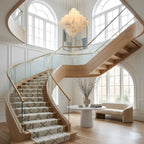 Hexa Alabaster Cascade Chandelier