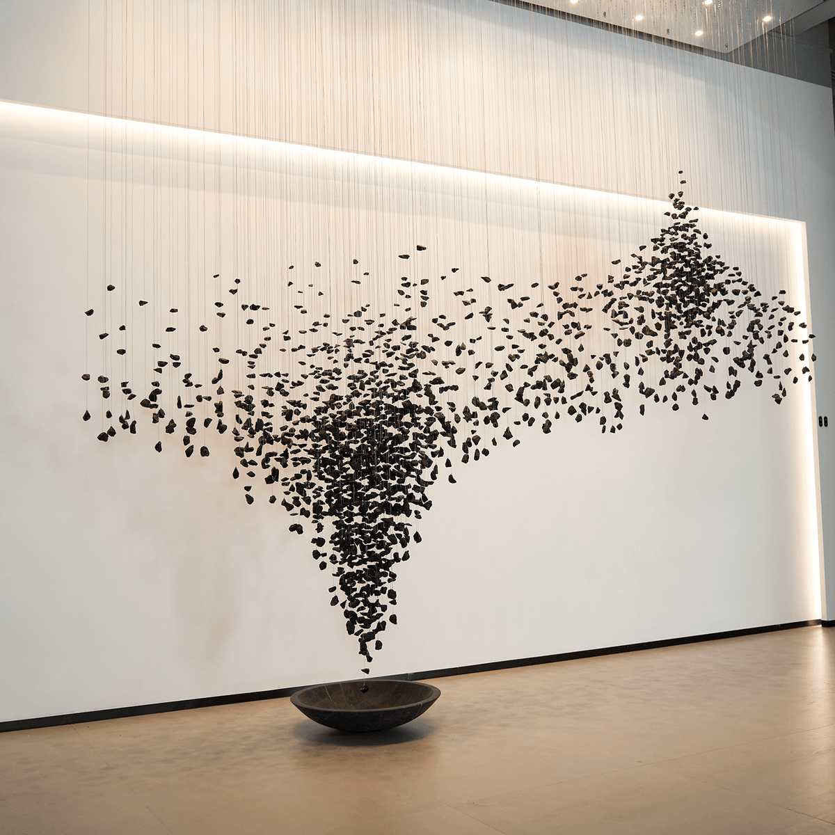 Charcoal Shape Hourglass Chandelier