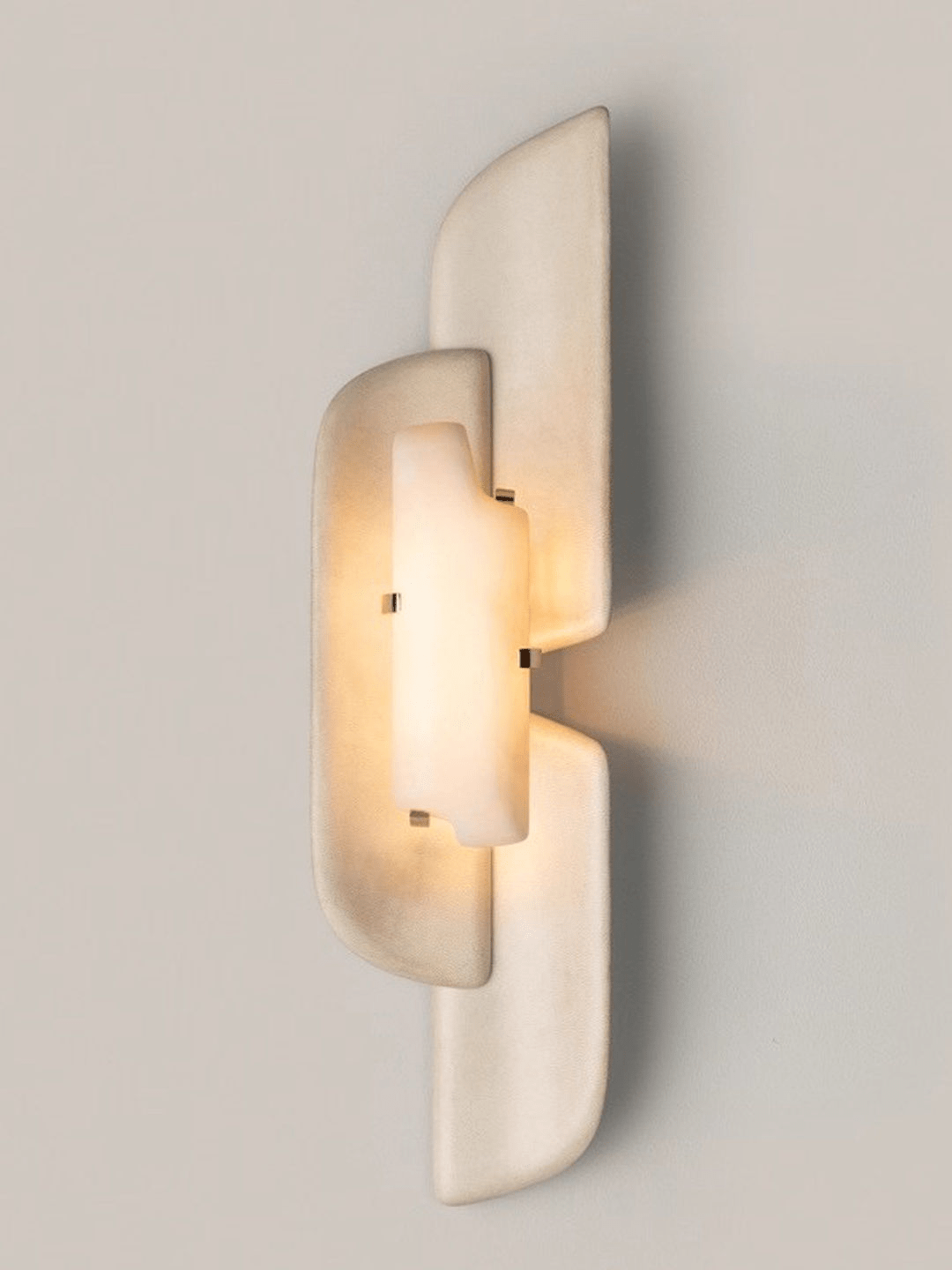 Sculpted Alabaster Wall Sconce