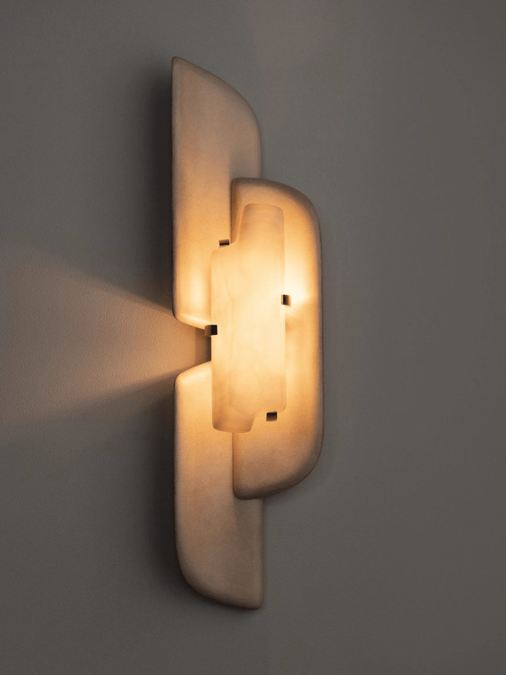 Sculpted Alabaster Wall Sconce