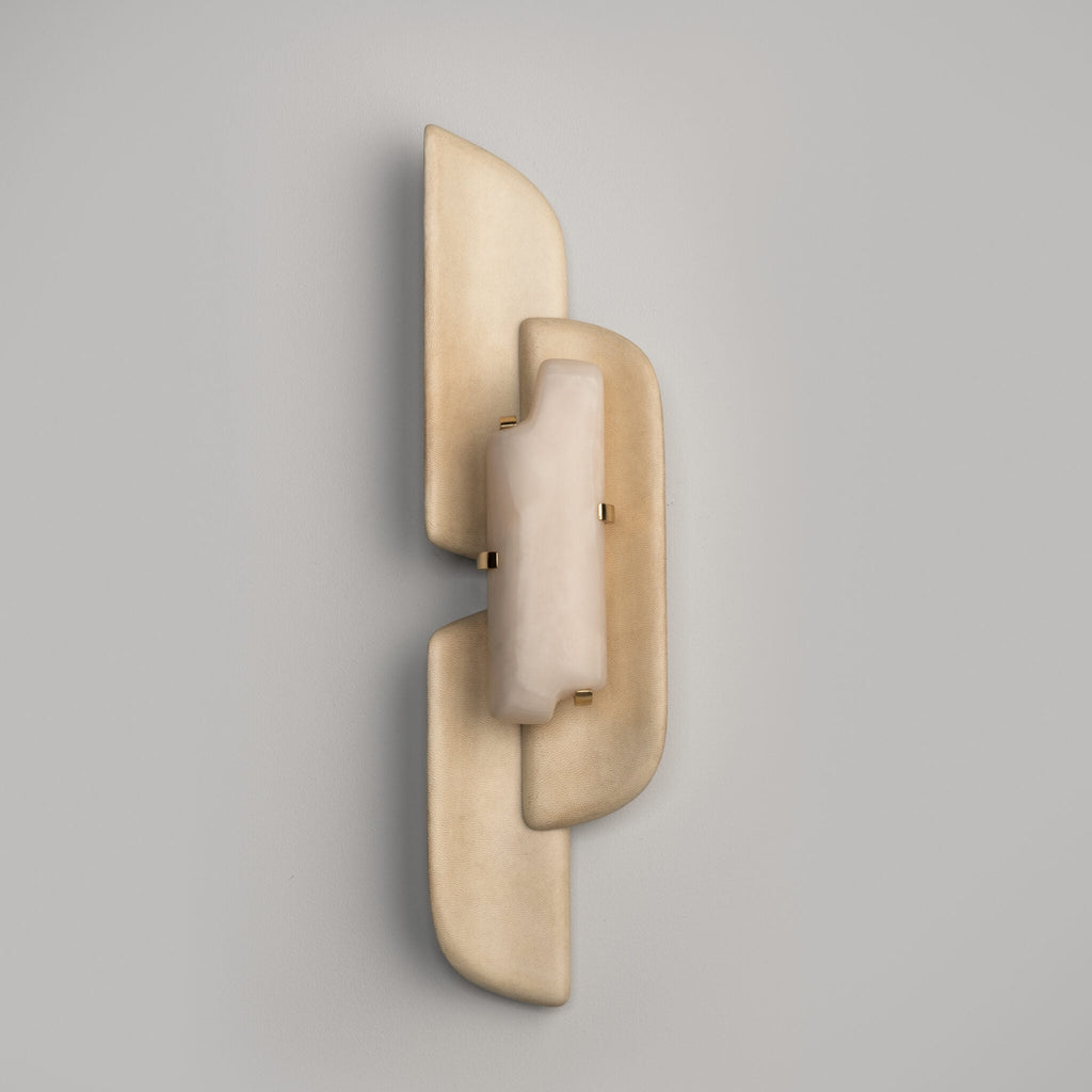 Sculpted Alabaster Wall Sconce