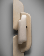 Sculpted Alabaster Wall Sconce
