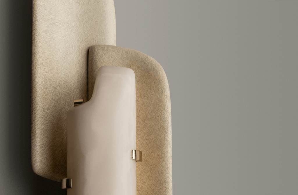 Sculpted Alabaster Wall Sconce