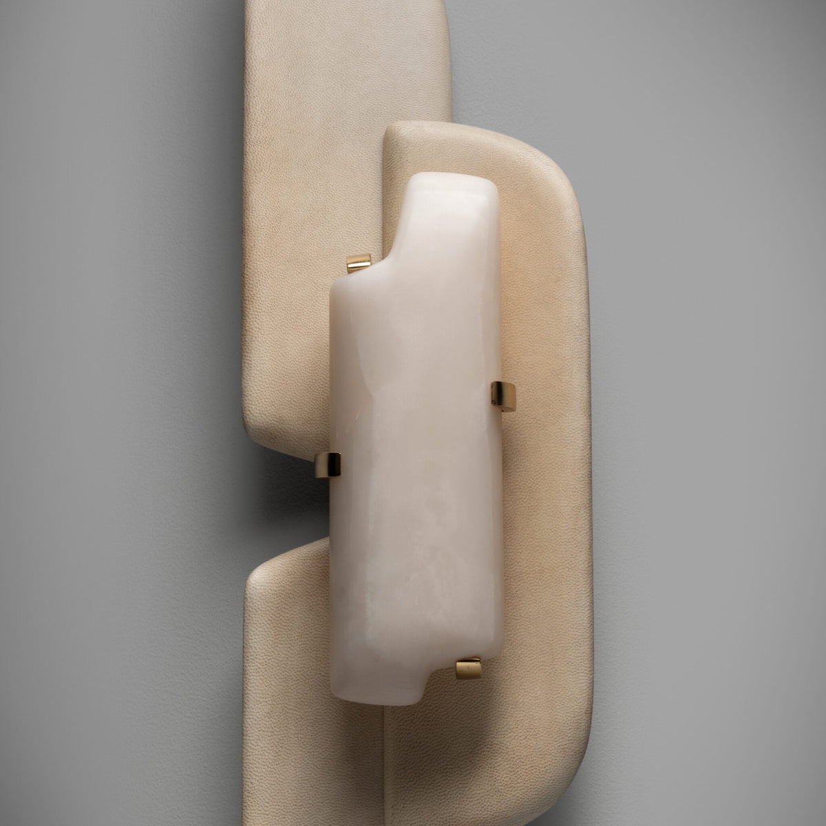 Sculpted Alabaster Wall Sconce