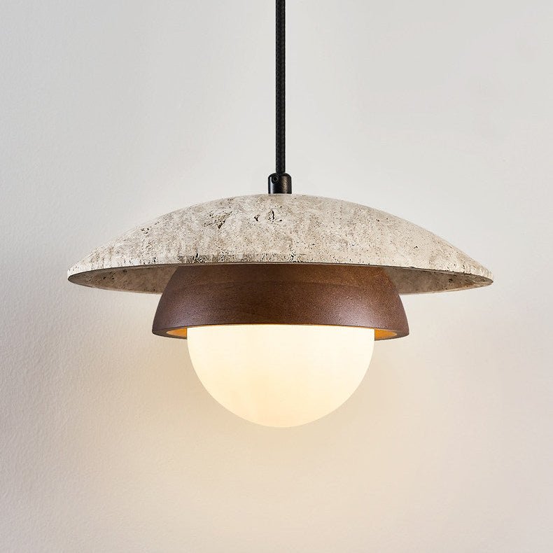 Milo Travertine Pendant Light
