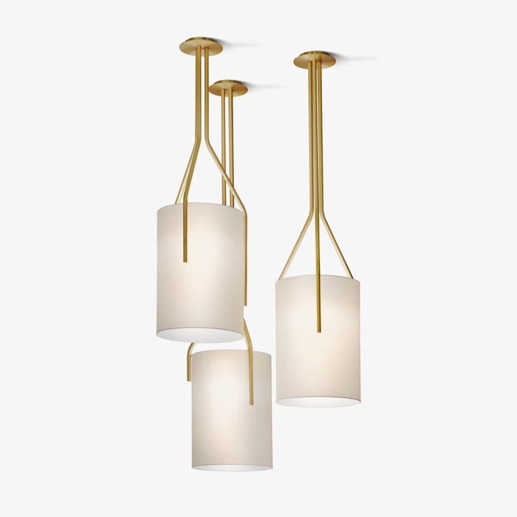 Thorne Linen Cylinder Chandelier