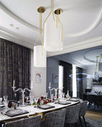 Thorne Linen Cylinder Chandelier