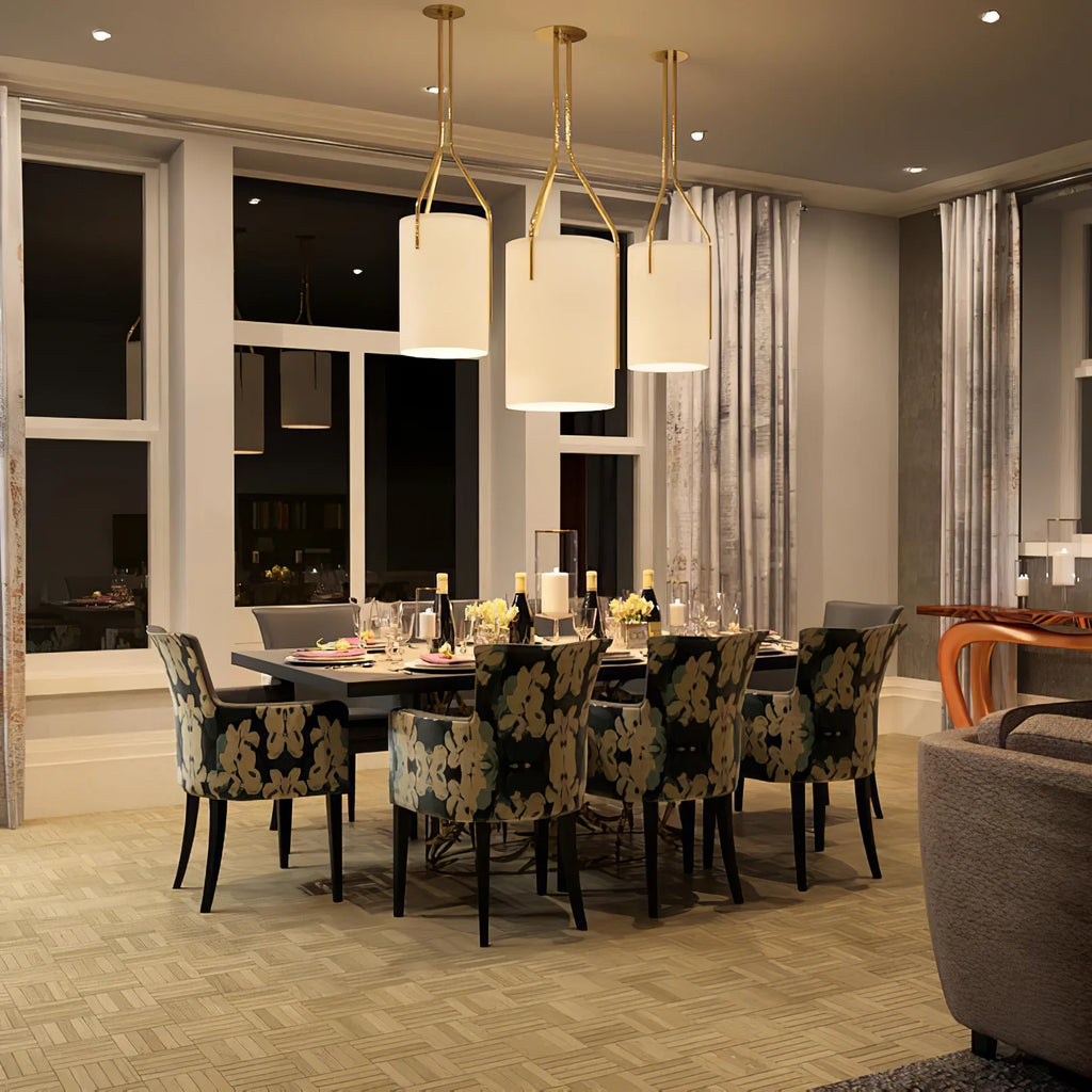 Thorne Linen Cylinder Chandelier
