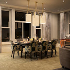 Thorne Linen Cylinder Chandelier