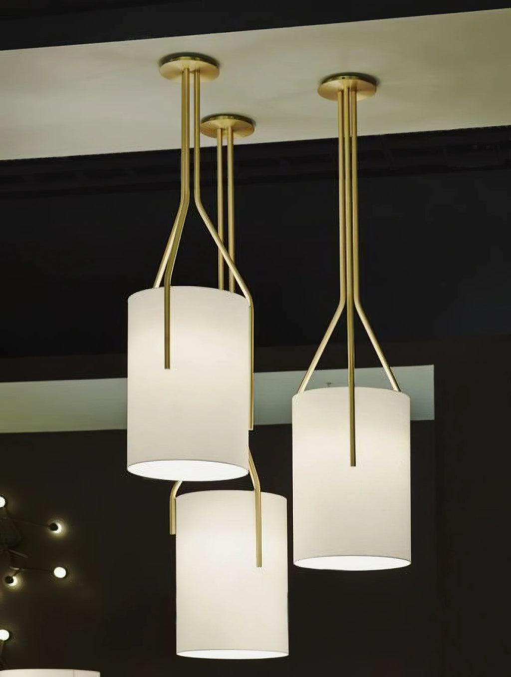Thorne Linen Cylinder Chandelier