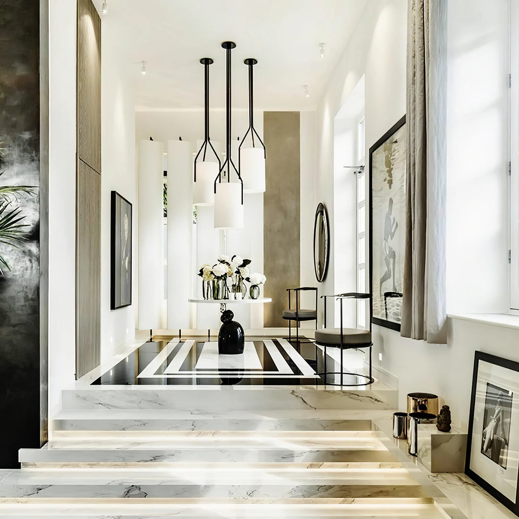 Thorne Linen Cylinder Chandelier