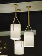 Thorne Linen Cylinder Chandelier