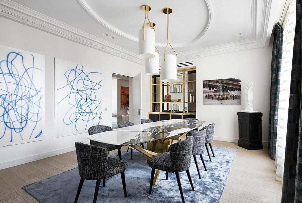Thorne Linen Cylinder Chandelier