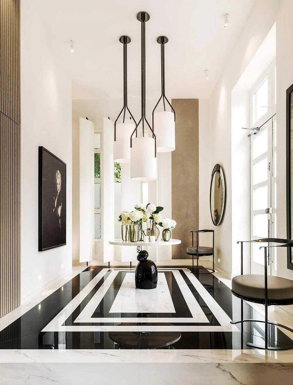 Thorne Linen Cylinder Chandelier