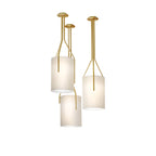 Thorne Linen Cylinder Chandelier