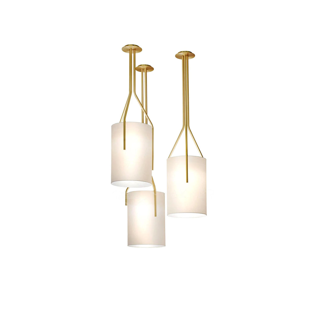 Thorne Linen Cylinder Chandelier