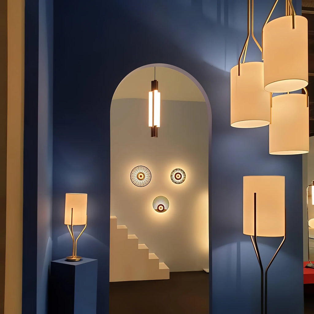 Thorne Linen Cylinder Chandelier