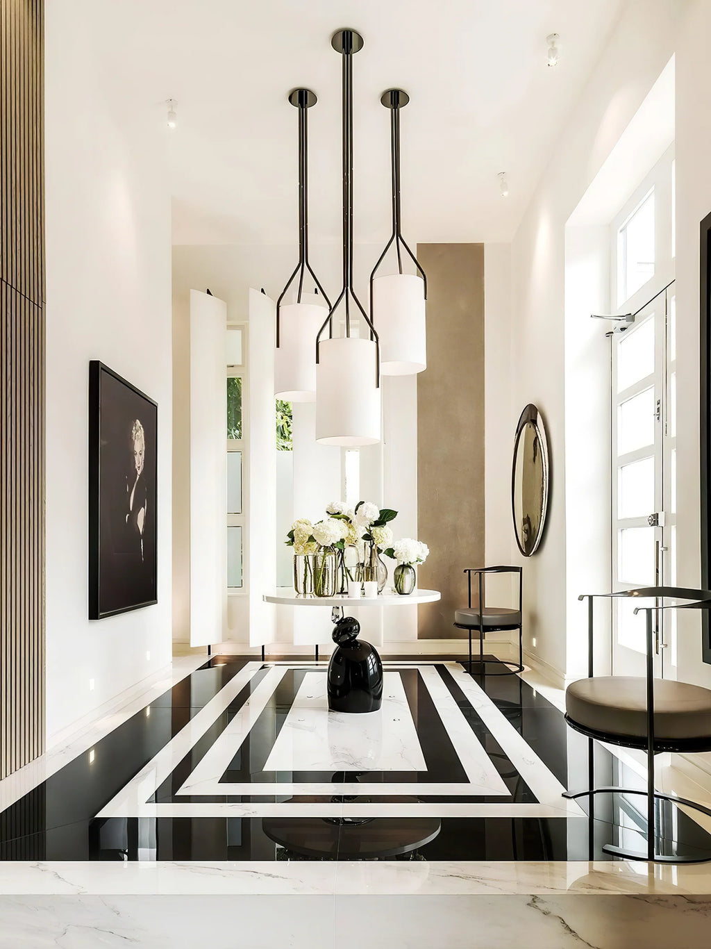 Thorne Linen Cylinder Chandelier