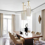 Thorne Linen Cylinder Chandelier