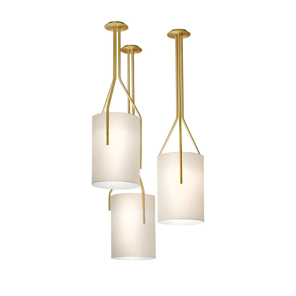 Thorne Linen Cylinder Chandelier