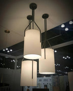 Thorne Linen Cylinder Chandelier