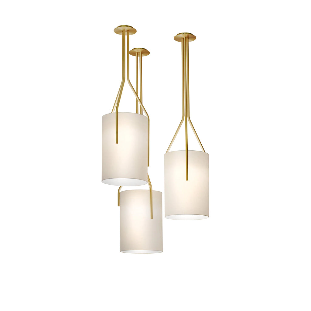 Thorne Linen Cylinder Chandelier