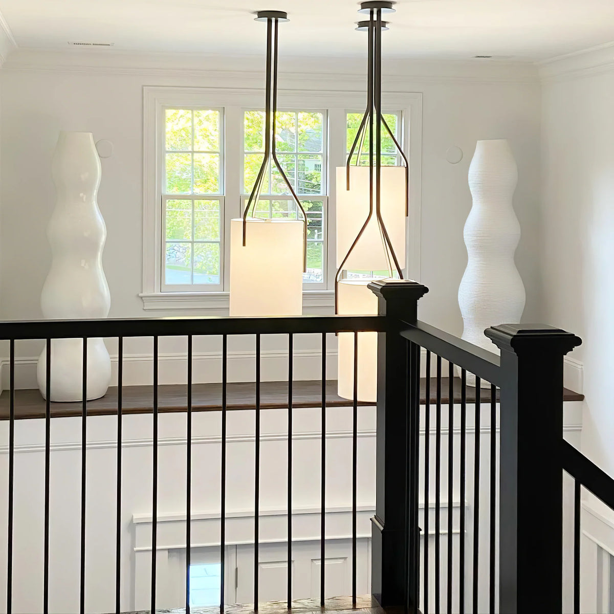 Thorne Linen Cylinder Chandelier