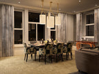 Thorne Linen Cylinder Chandelier