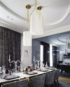 Thorne Linen Cylinder Chandelier