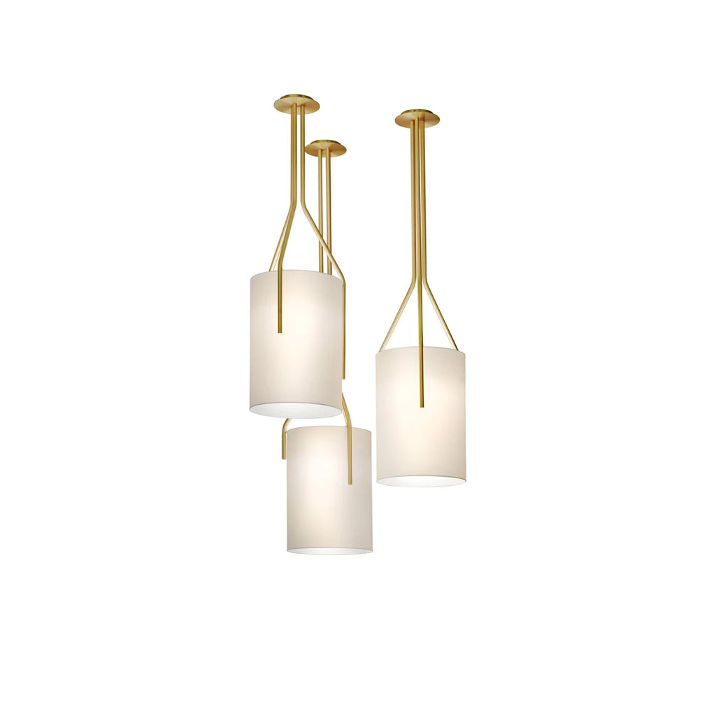 Thorne Linen Cylinder Chandelier