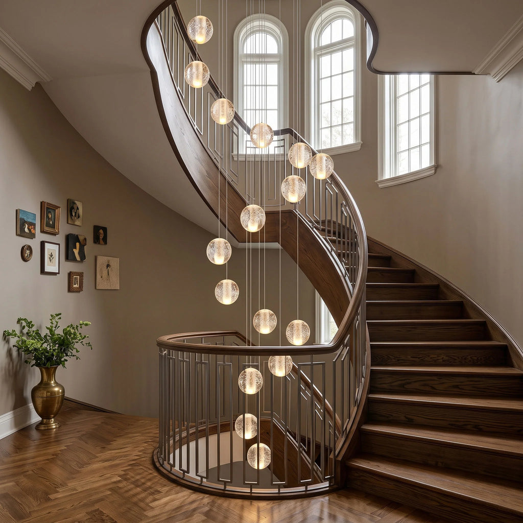 Crystal Bubbles Balls Pendant Lamp