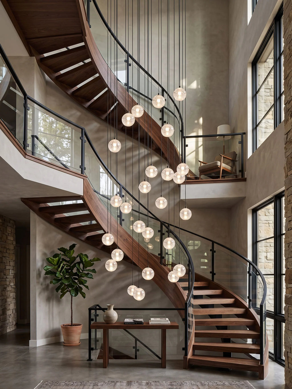 Crystal Bubbles Balls Pendant Lamp
