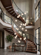 Crystal Bubbles Balls Pendant Lamp