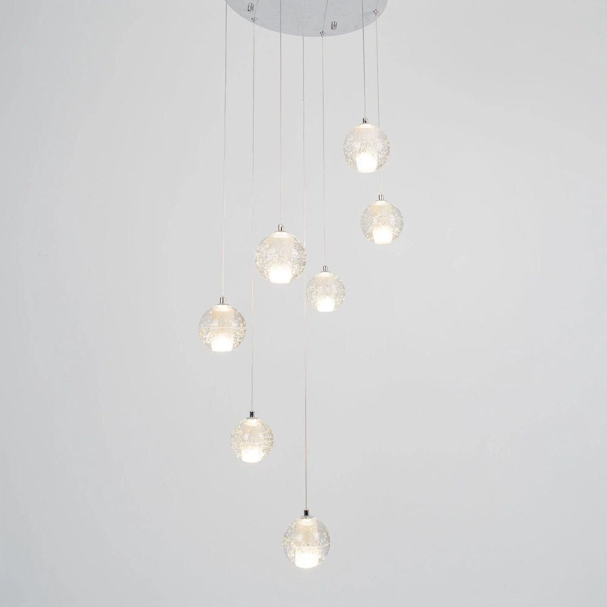 Crystal Bubbles Balls Pendant Lamp