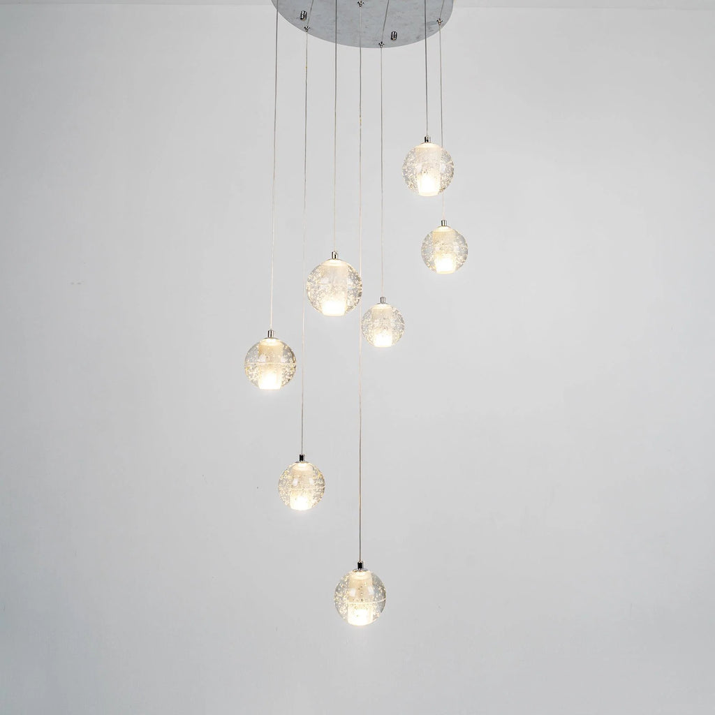 Crystal Bubbles Balls Pendant Lamp