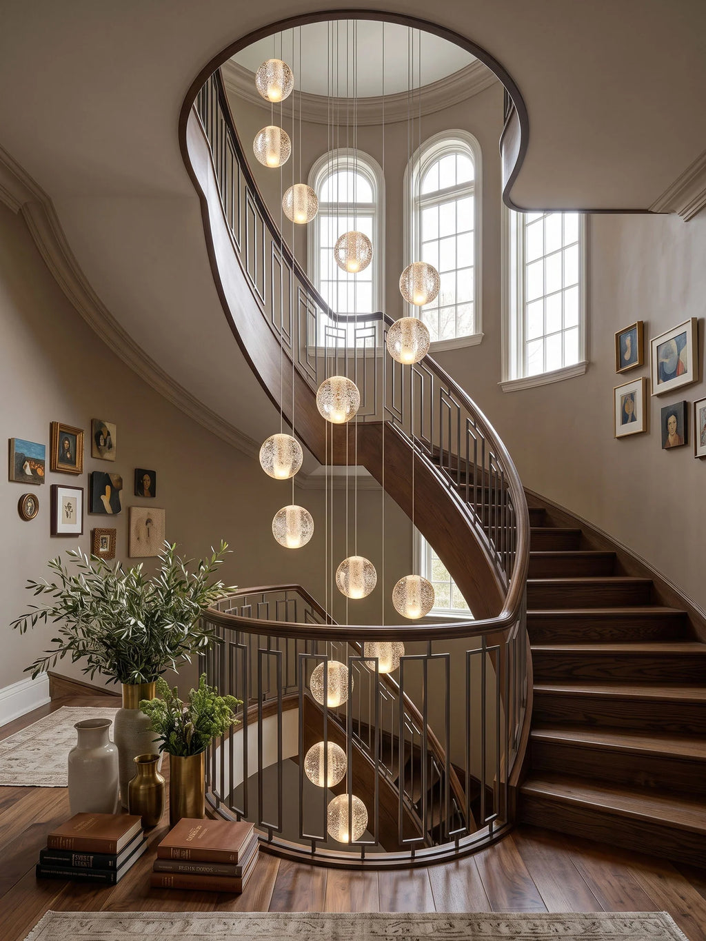 Crystal Bubbles Balls Pendant Lamp