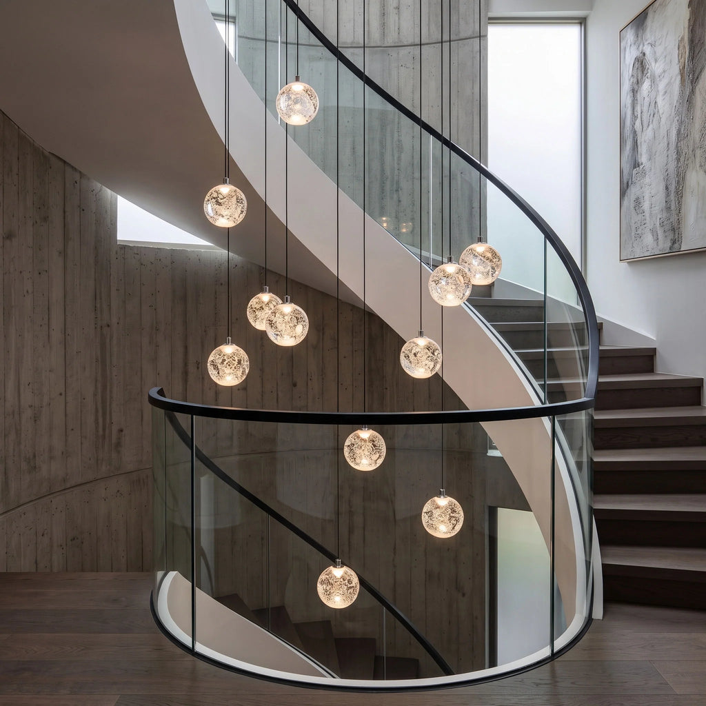 Crystal Bubbles Balls Pendant Lamp