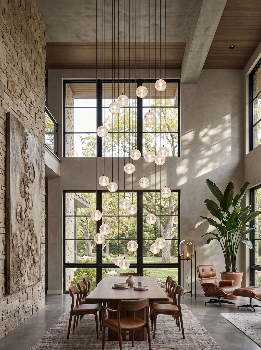 Crystal Bubbles Balls Pendant Lamp
