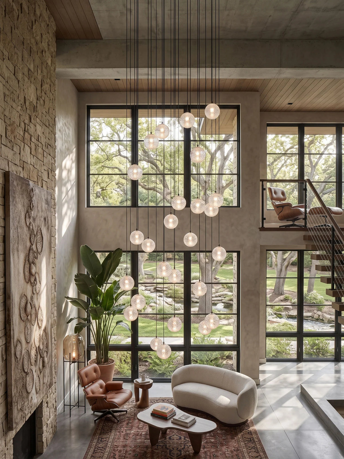 Crystal Bubbles Balls Pendant Lamp
