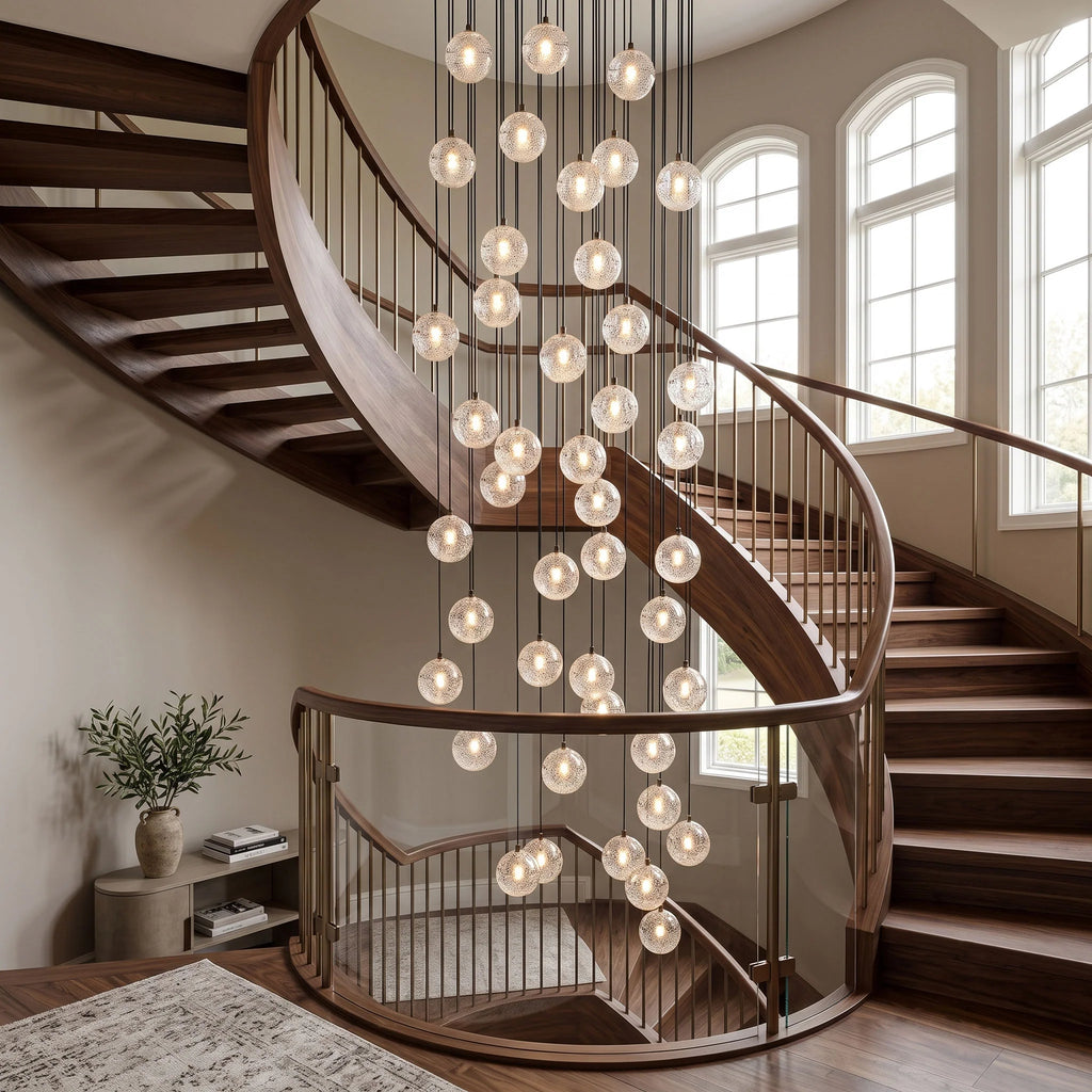 Crystal Bubbles Balls Pendant Lamp