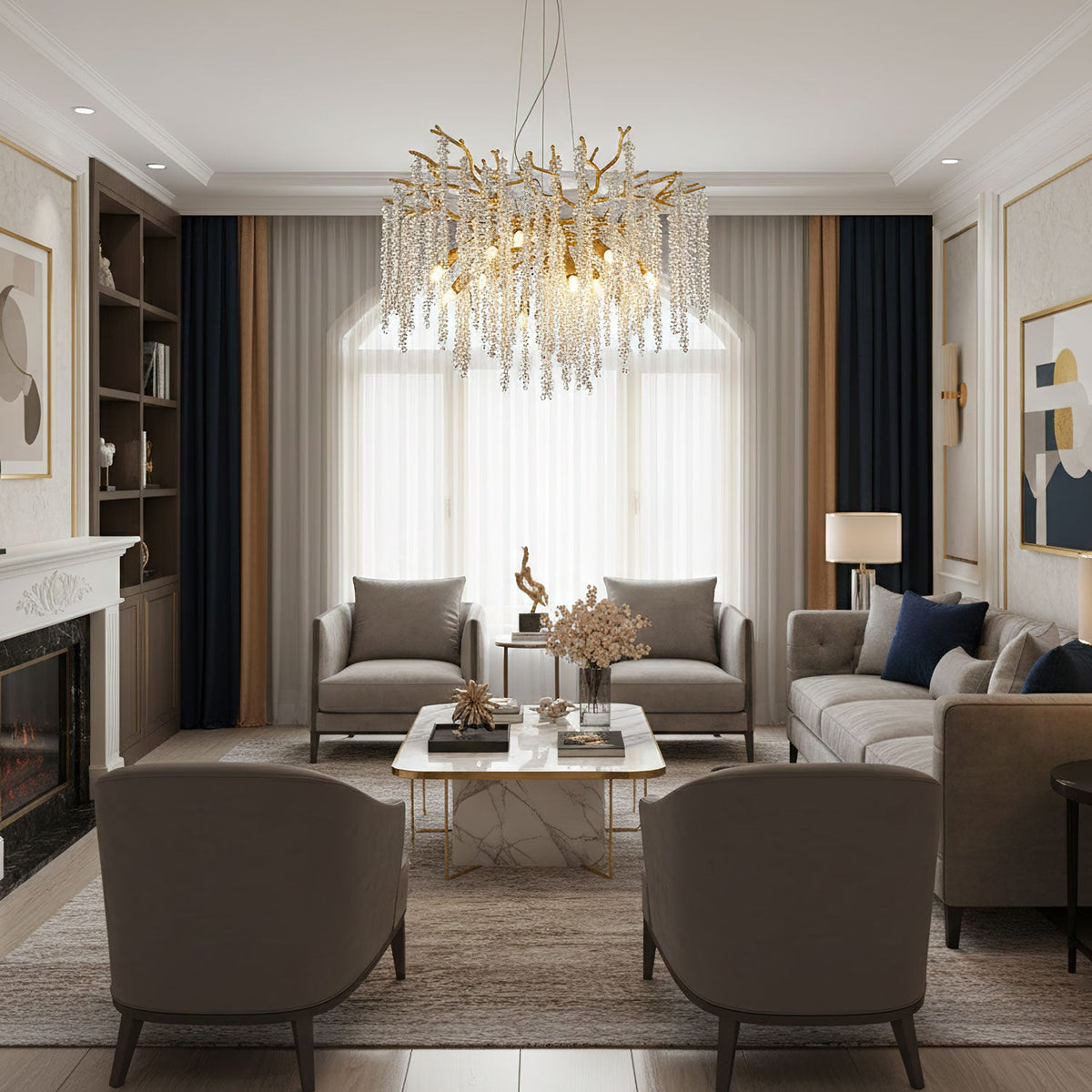 Albero Crystal Chandelier